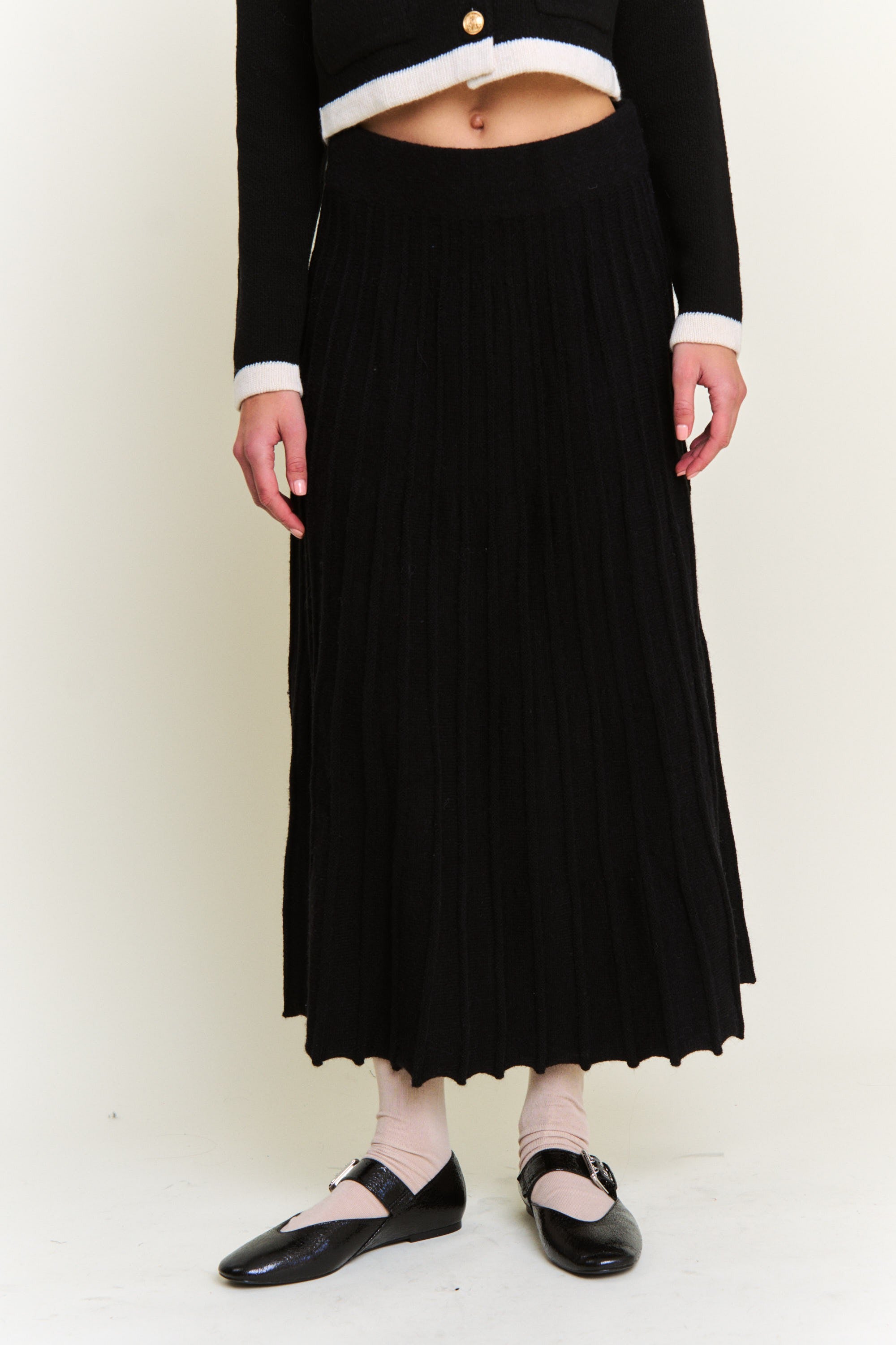 Black Clara Maxi Skirt