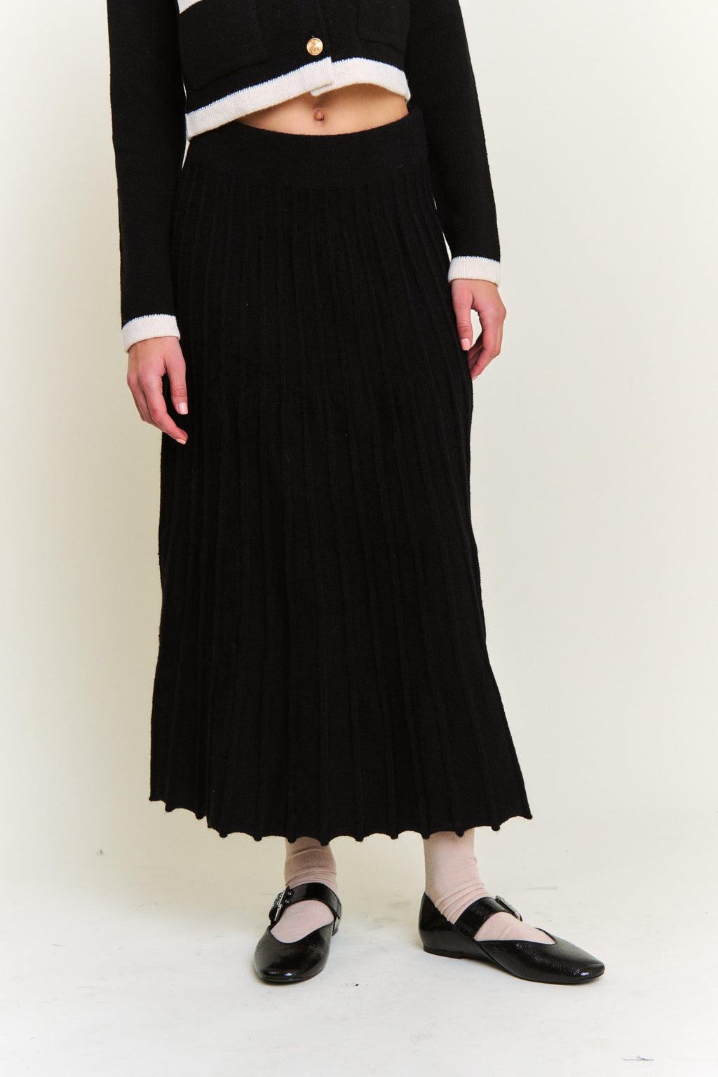 Black Clara Maxi Skirt