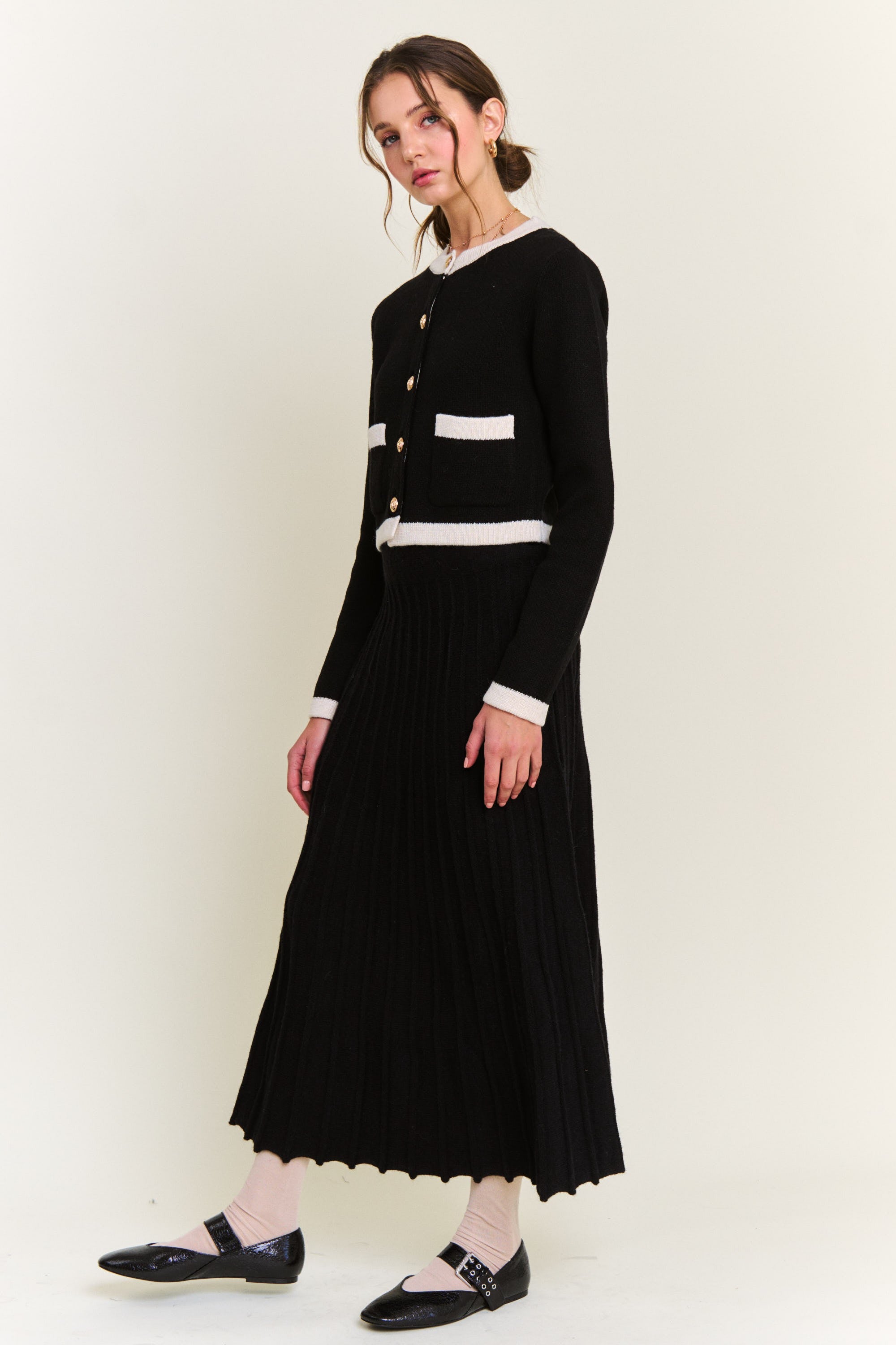 Black Clara Maxi Skirt