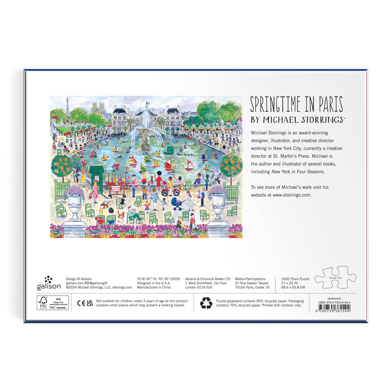 Michael Storrings Springtime in Paris 1000 Piece Puzzle