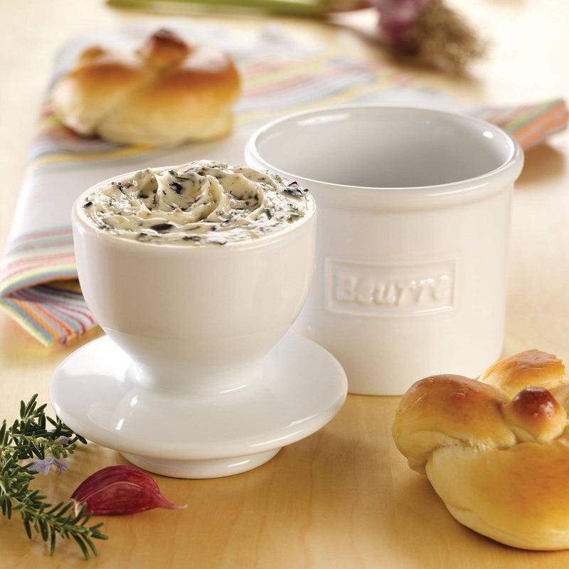 The Original Butter Bell® Crock - Cafe White