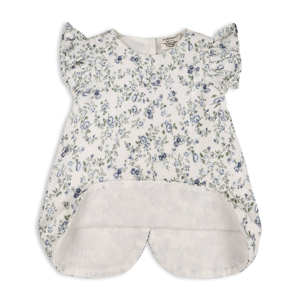 Celia Floral Baby Bow Blouse +Bloomer (Organic)