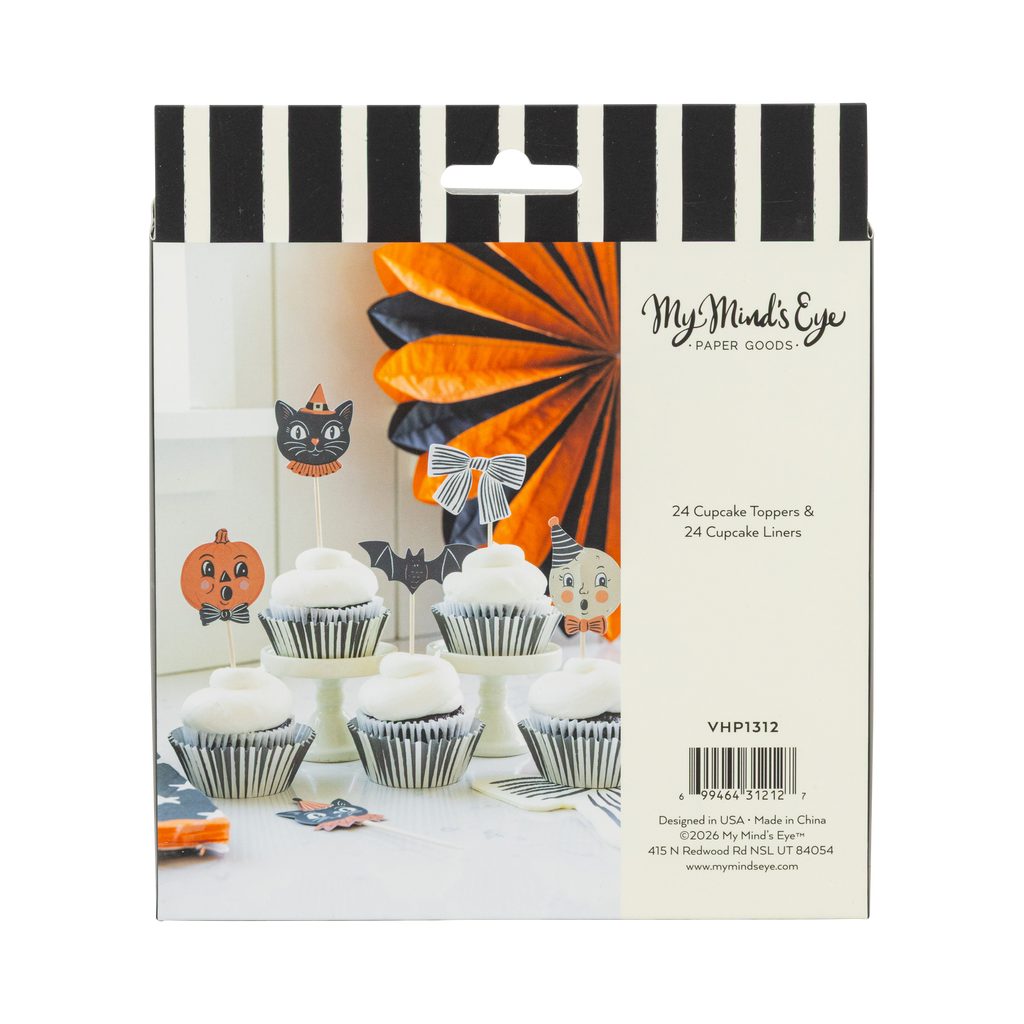 Vintage Halloween Characters Cupcake Kit