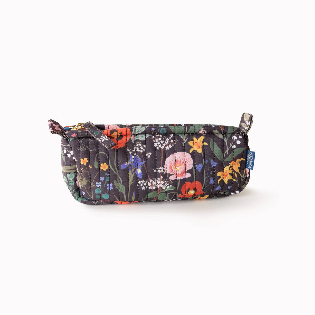 WILD FLOWERS | Cotton Quilted Pencil Pouch