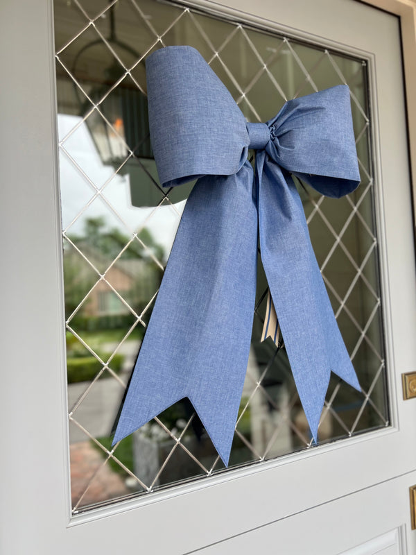 Denim Blue Bow