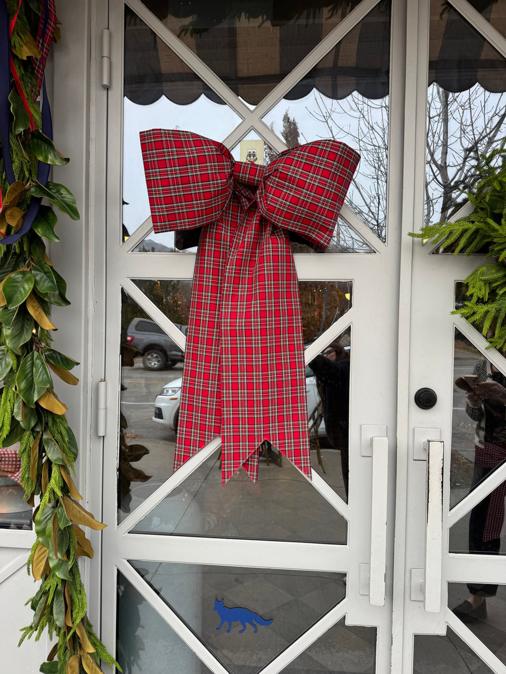 Classic Red Tartan Bow