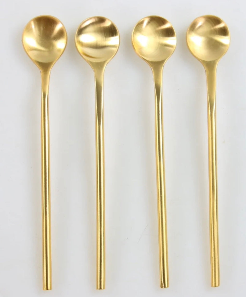 Long Handled Gold Spoon