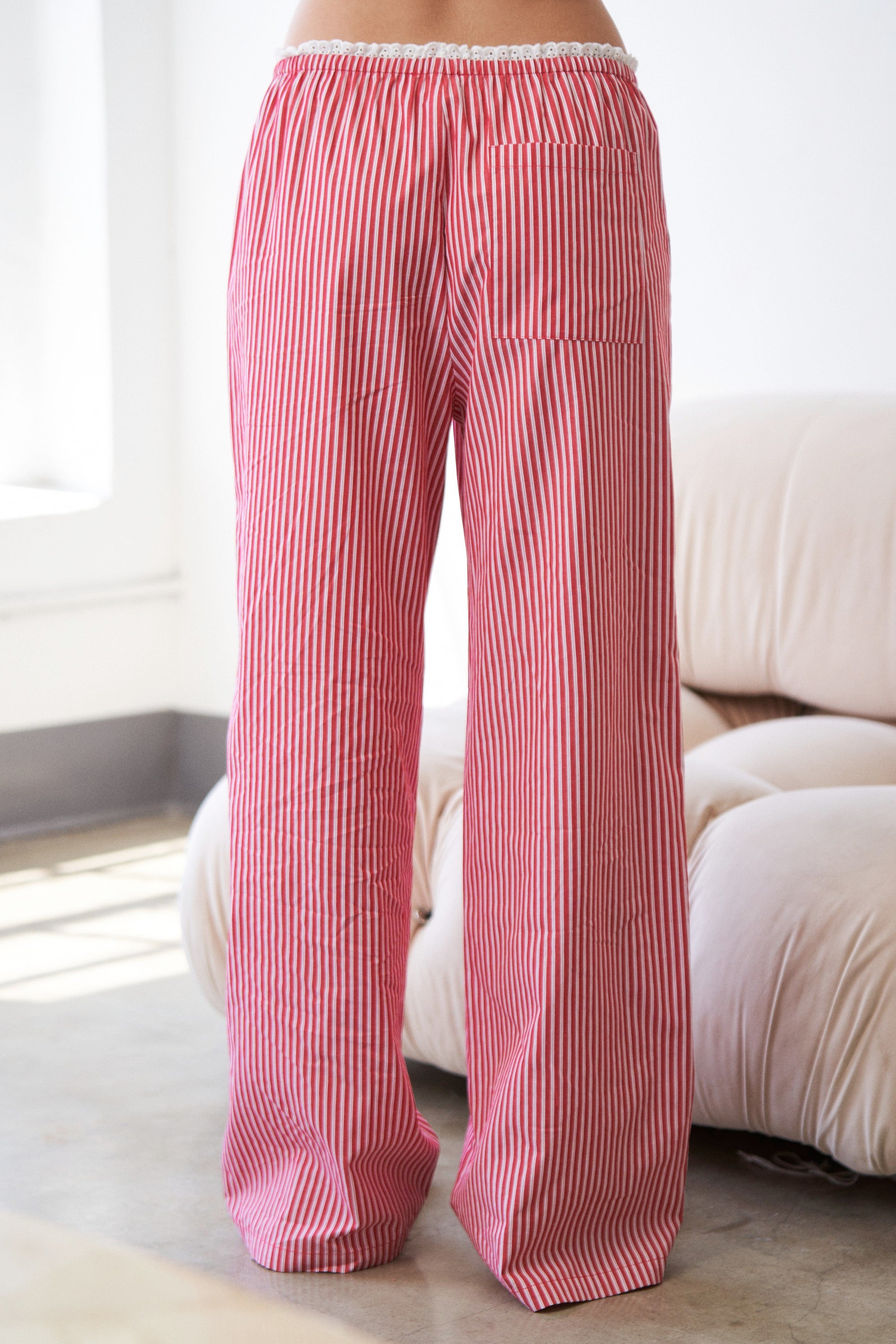 The Ruby Stripe Loungewear Wide Leg Pants