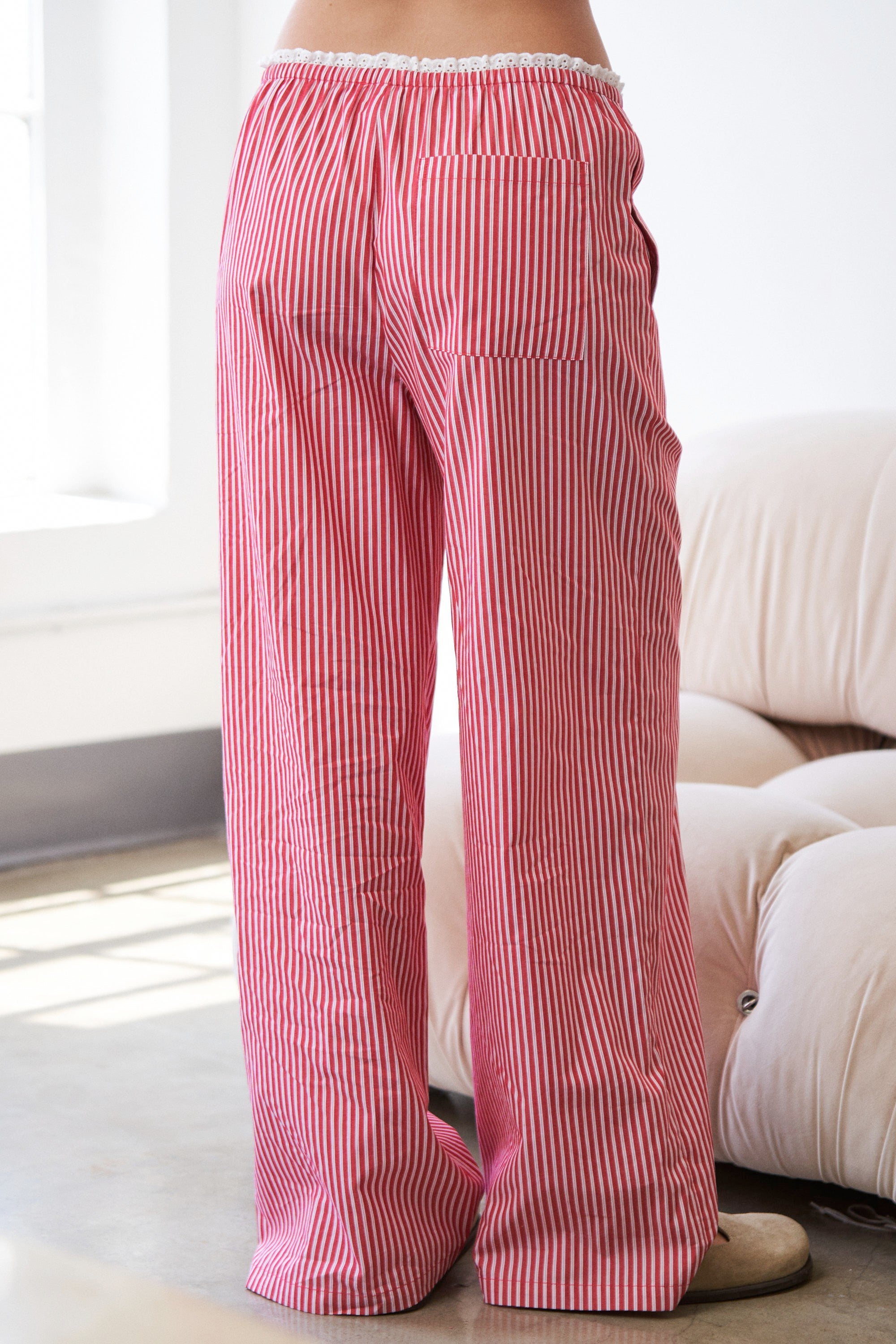 The Ruby Stripe Loungewear Wide Leg Pants