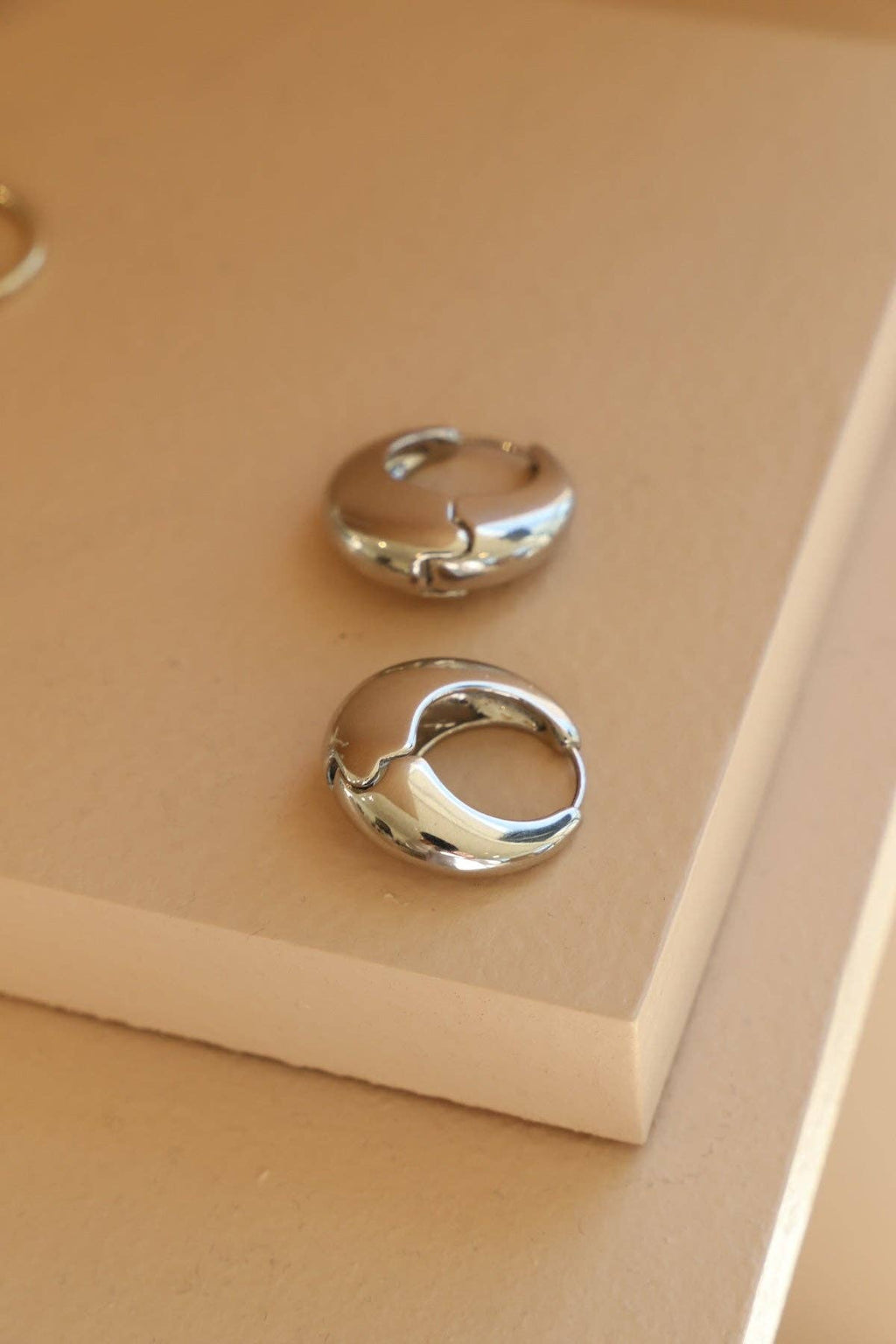 Silver Amalfi Chunky Hoops