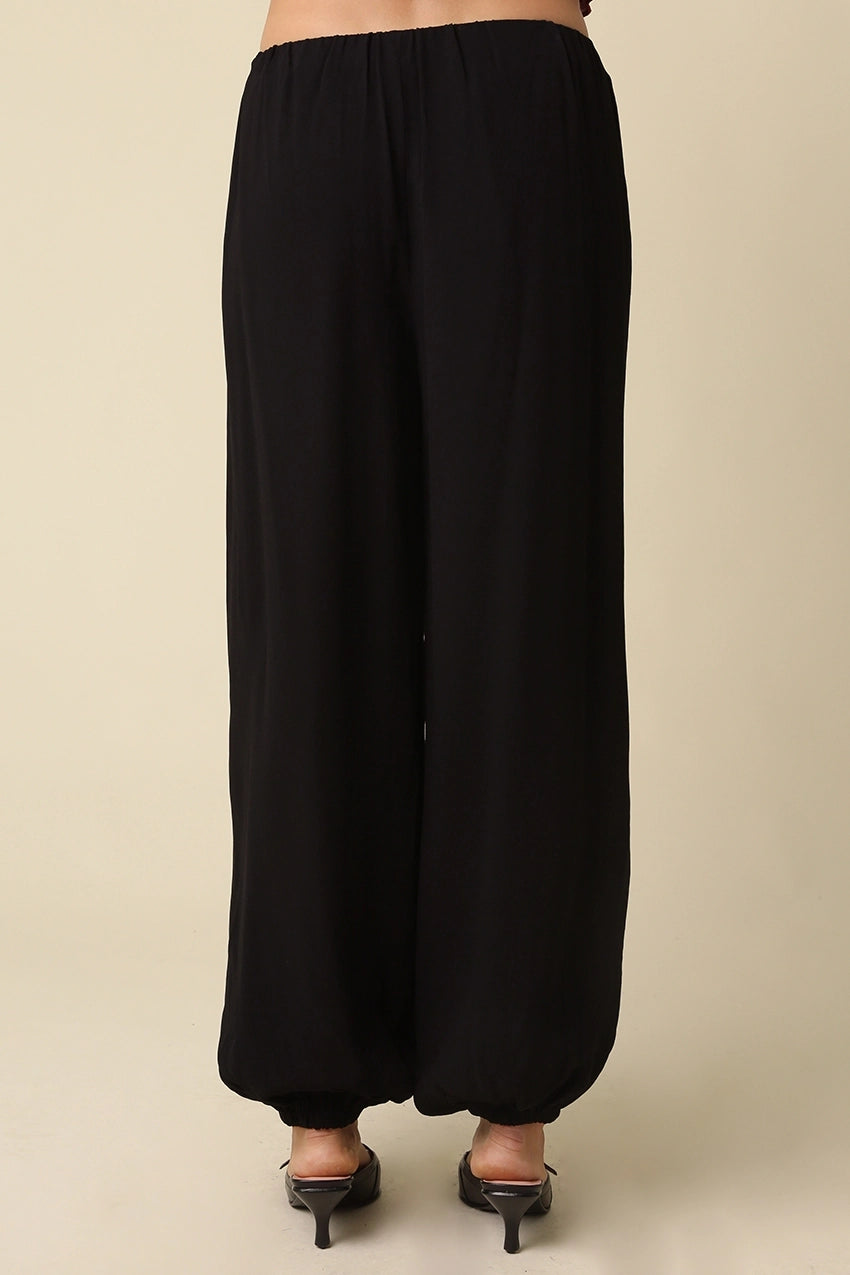 Daisy Wide Leg Bubble Hem Pants