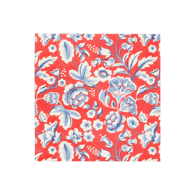 Hamptons Floral Paper Cocktail Napkin