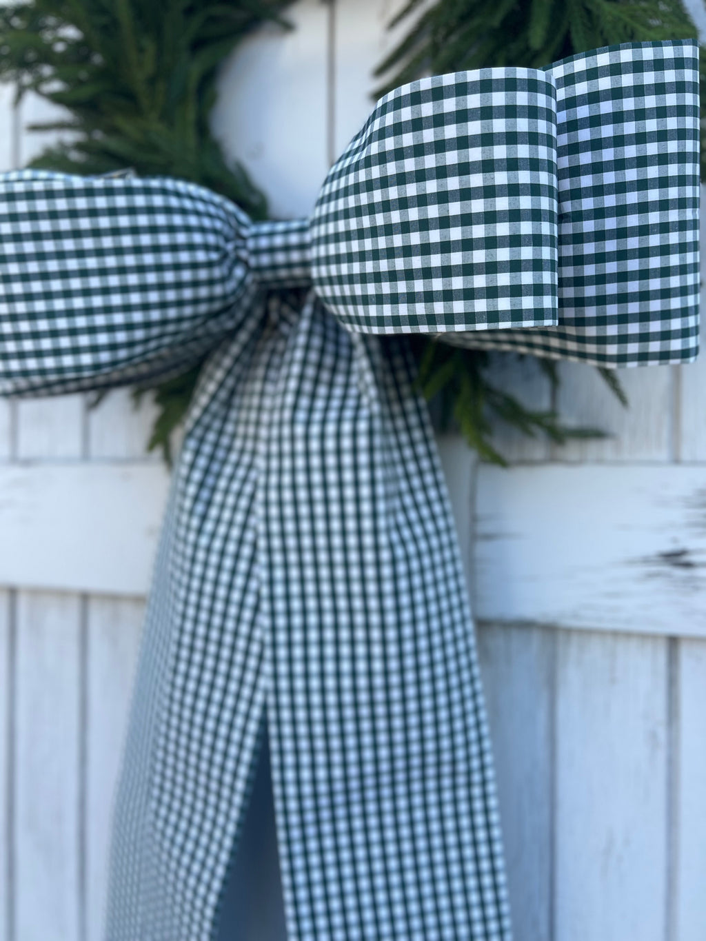 Green Buffalo Check Bow