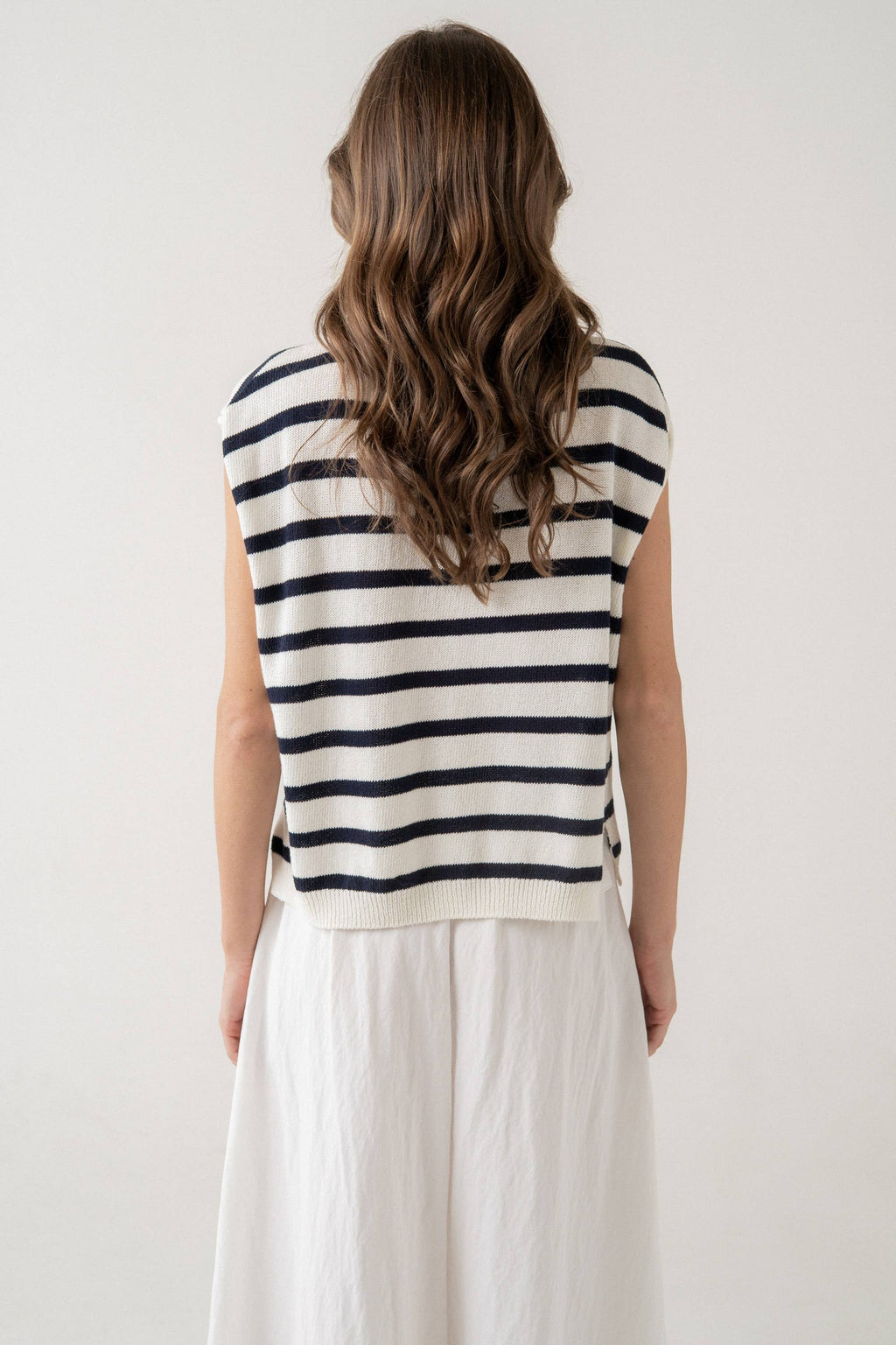 Modern Mariner Striped Knit Top