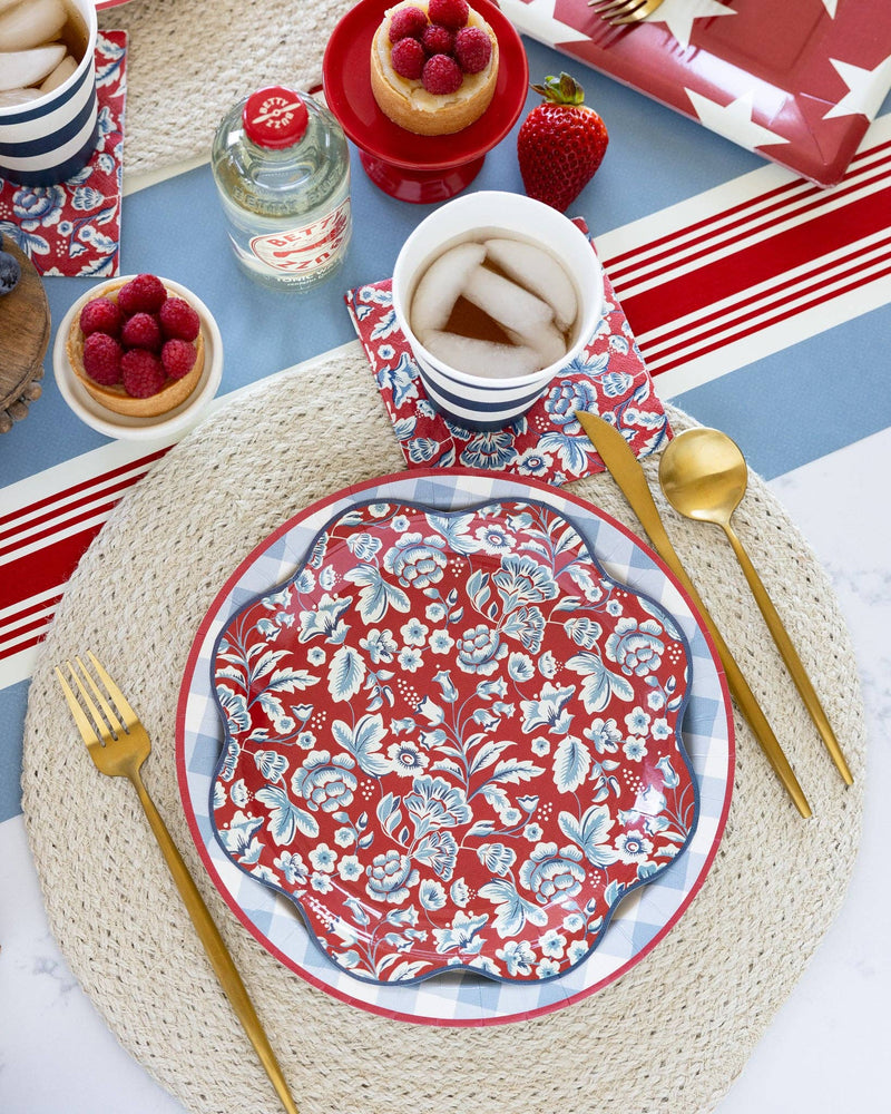 Hamptons Floral Paper Cocktail Napkin