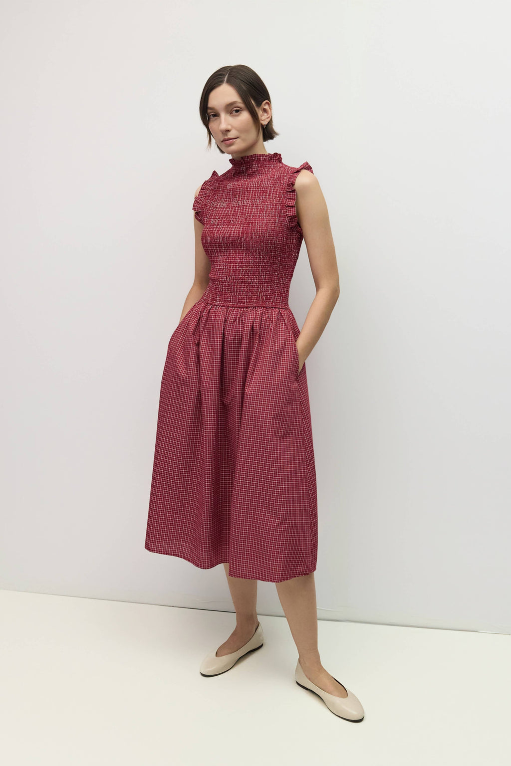 The Camryn Dress in Burgundy