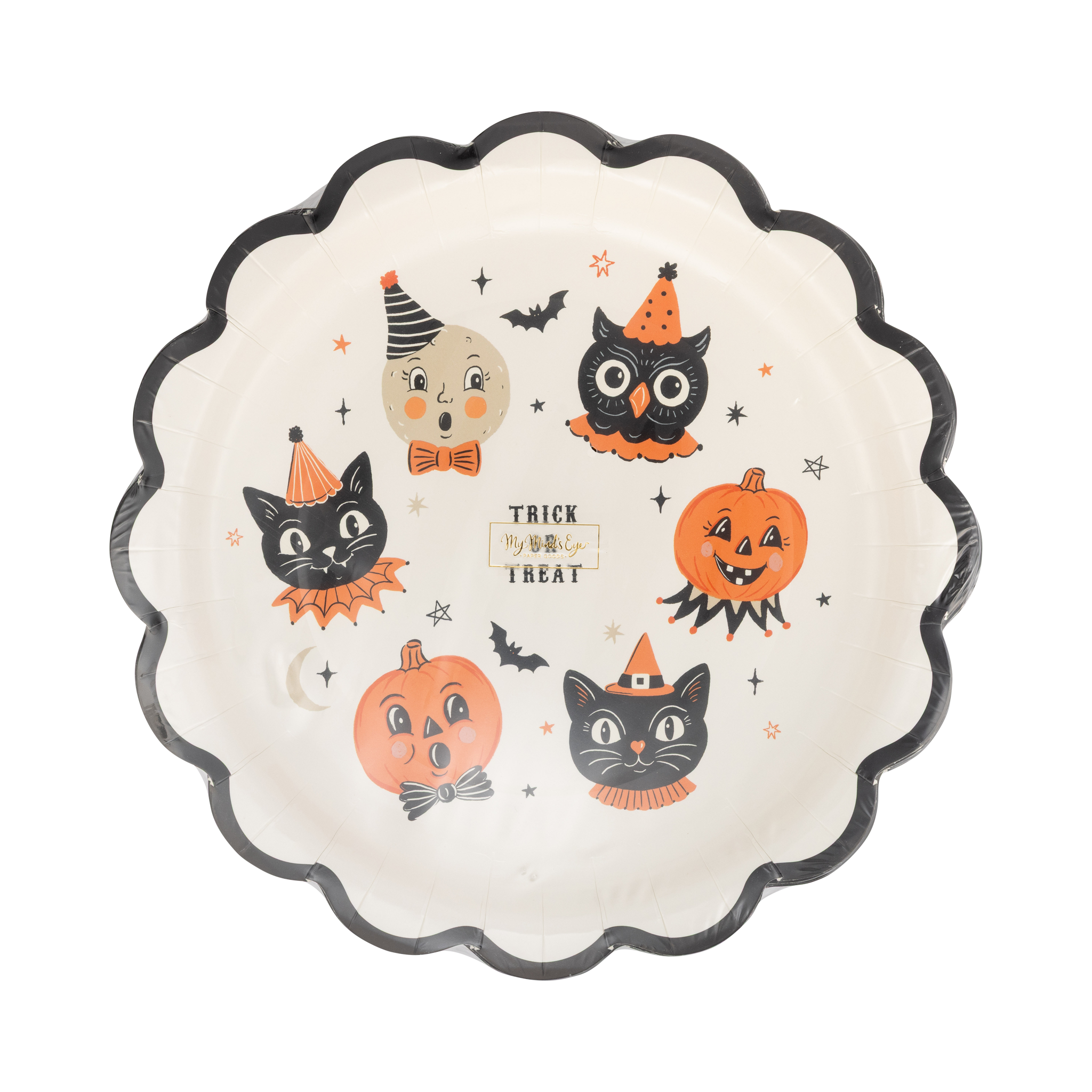 Vintage Halloween Characters Plates