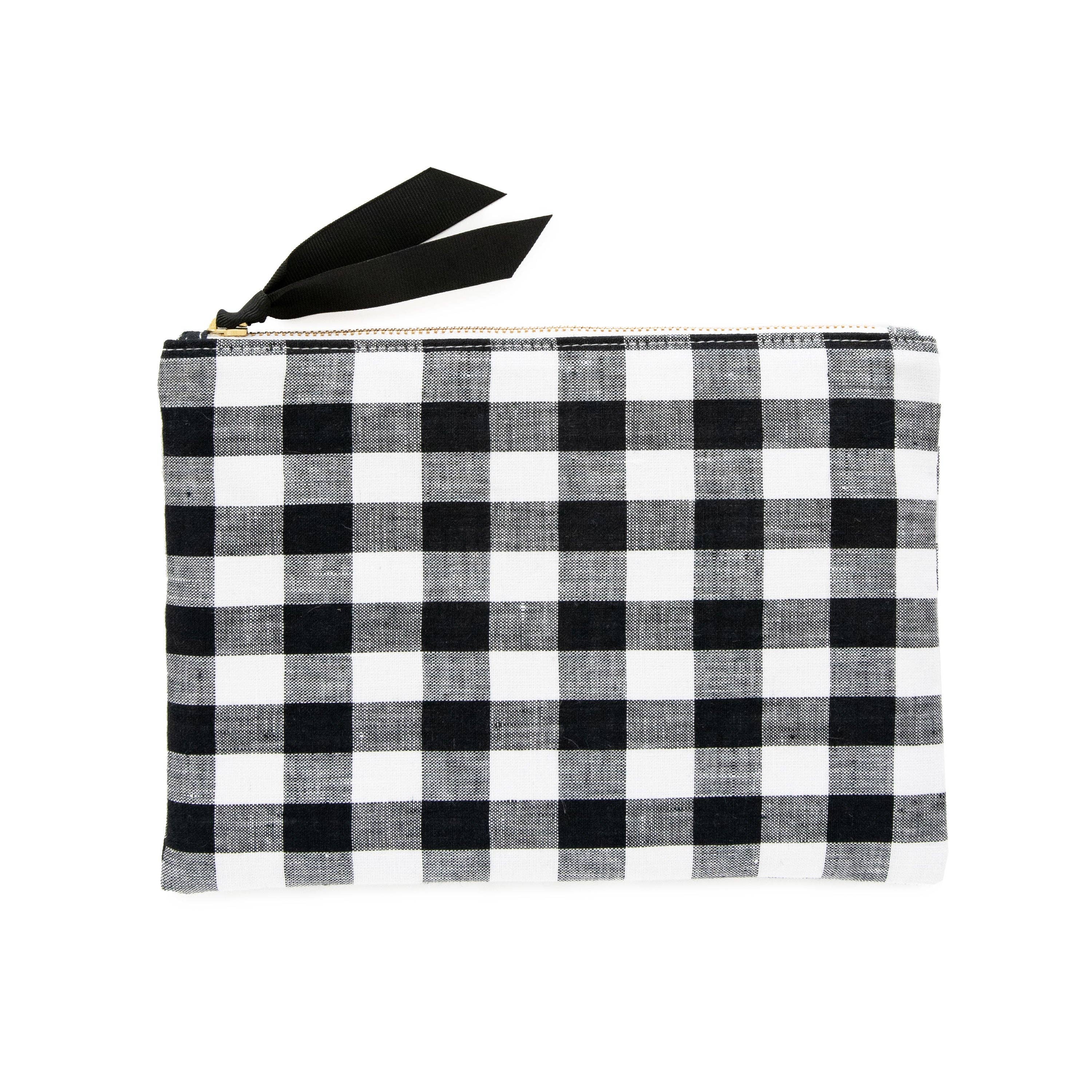 Large Gingham Signature Pouch