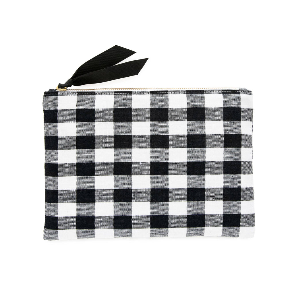 Large Gingham Signature Pouch
