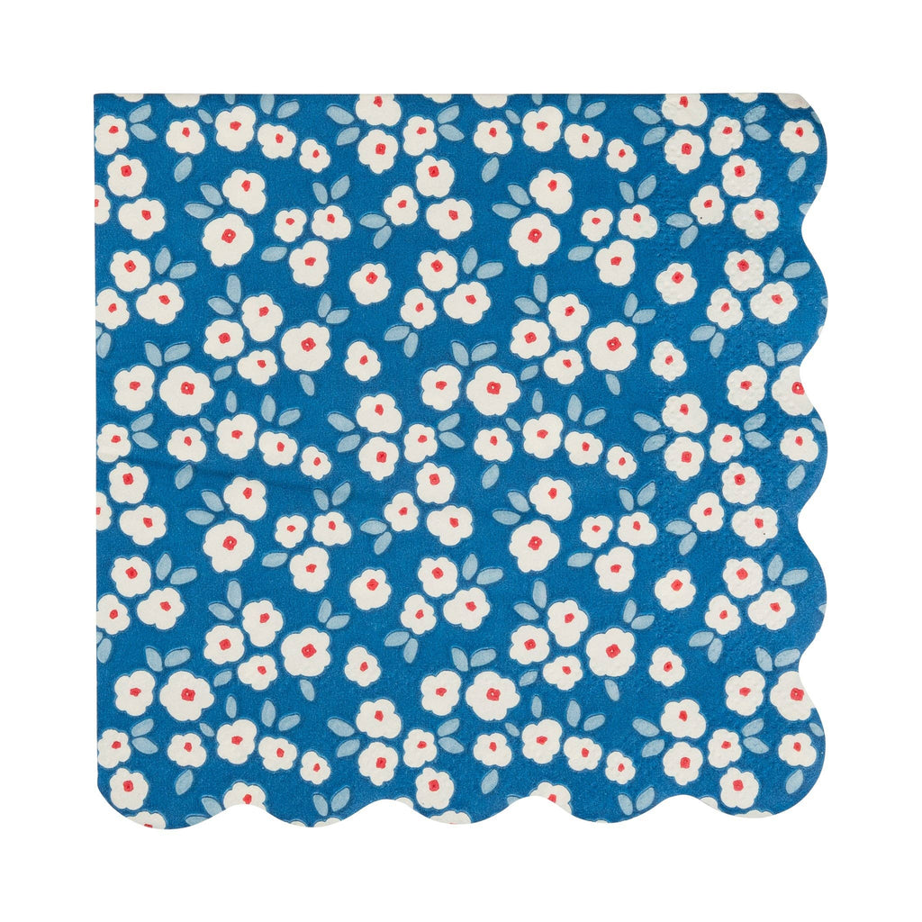 Assorted Floral Paper Cocktail Napkin Set
