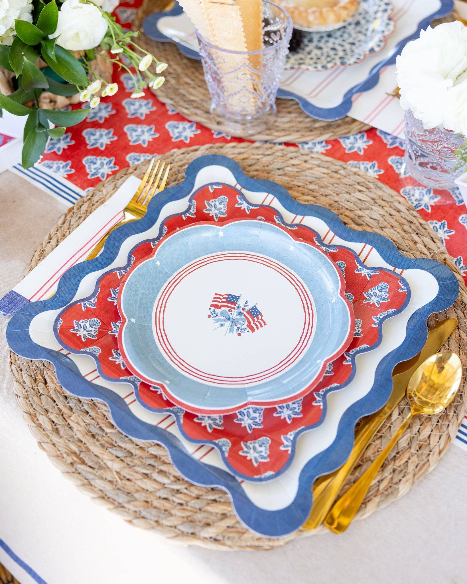 Flag Paper Plates