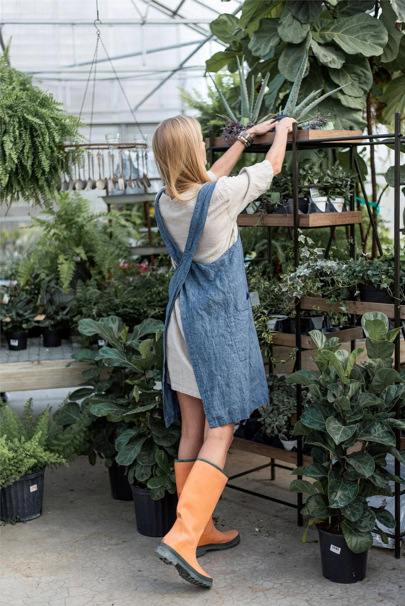 Linen Pinafore (Japanese Apron)