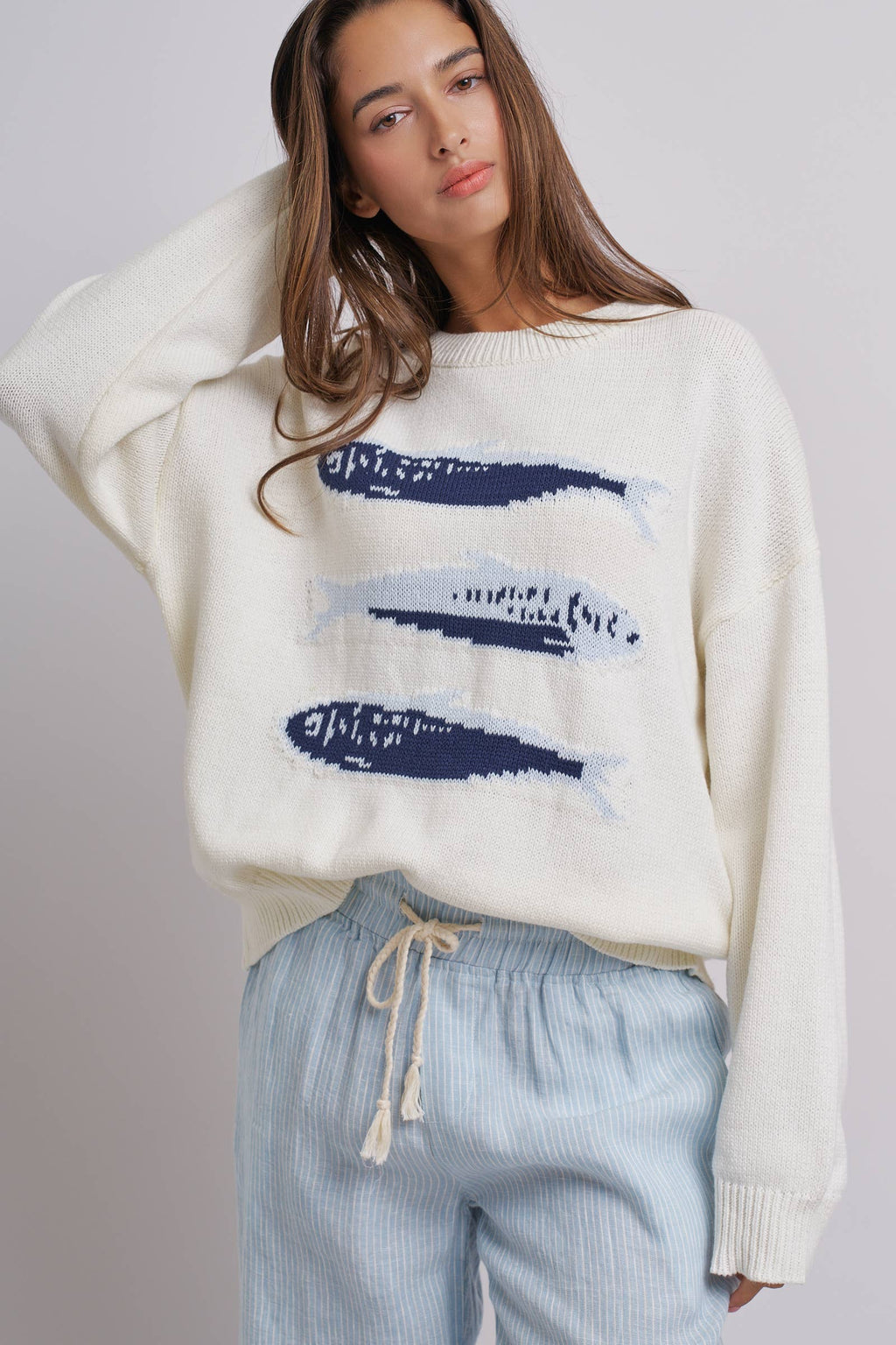 Sardines Oversized Knit Sweater
