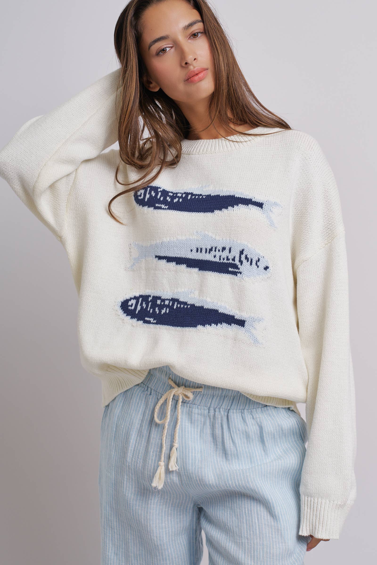 Sardines Oversized Knit Sweater
