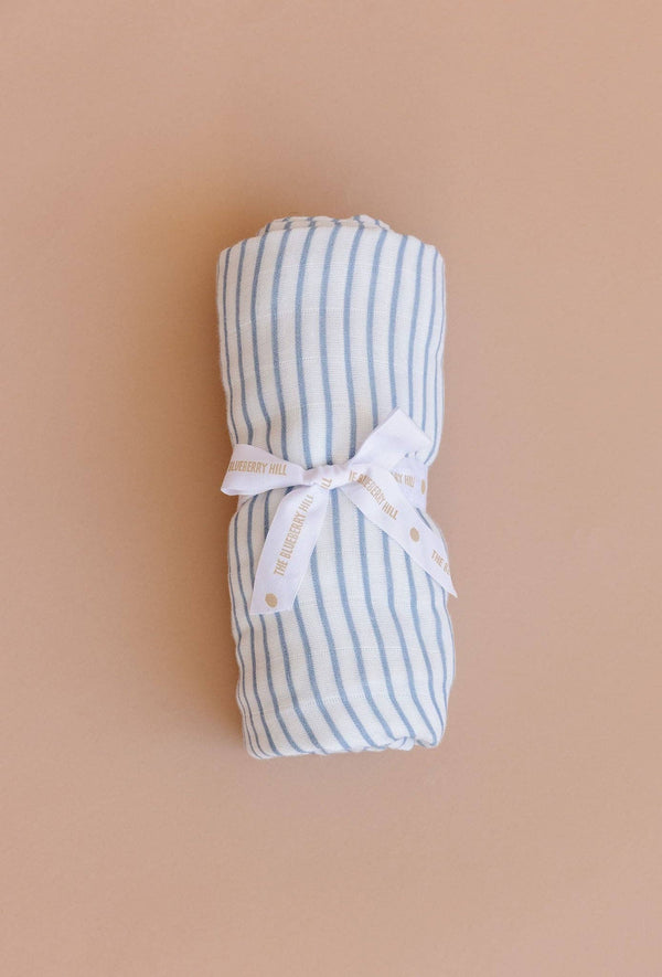 Blue Stripe Swaddle