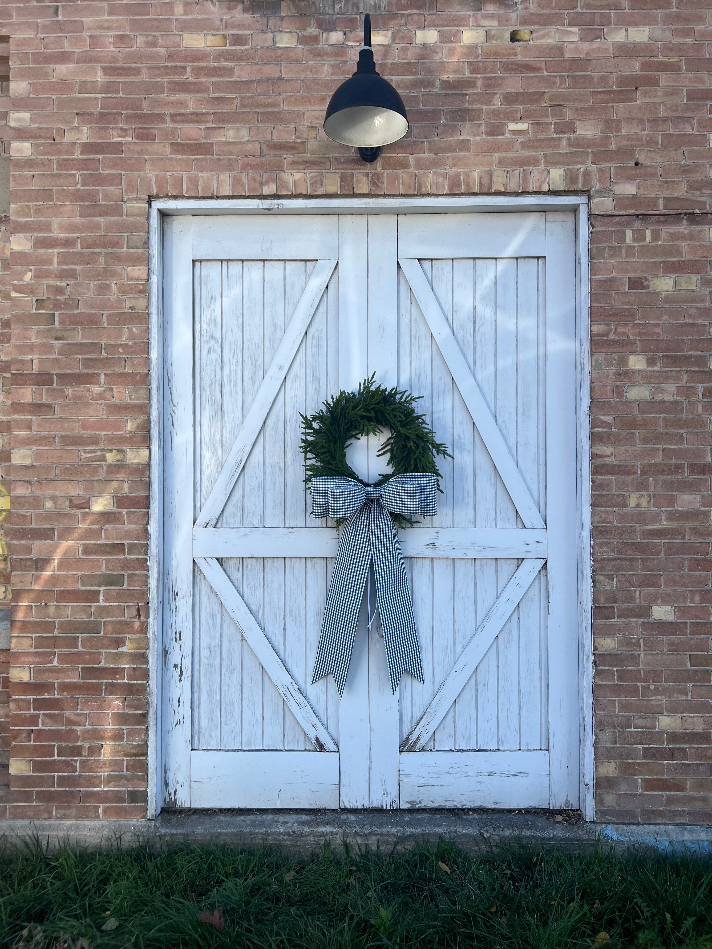 Green Buffalo Check Bow