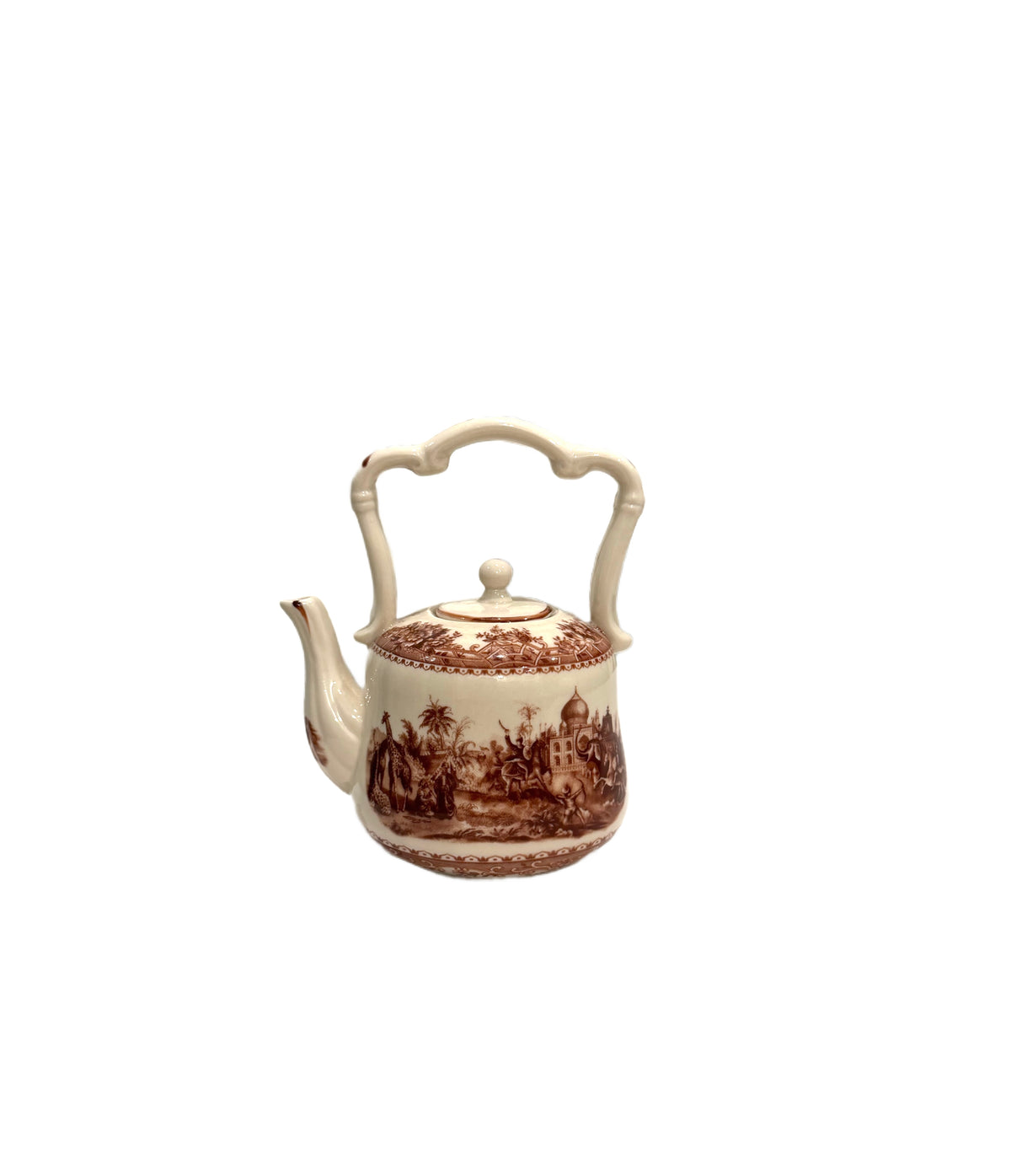 Brown & Cream Teapot