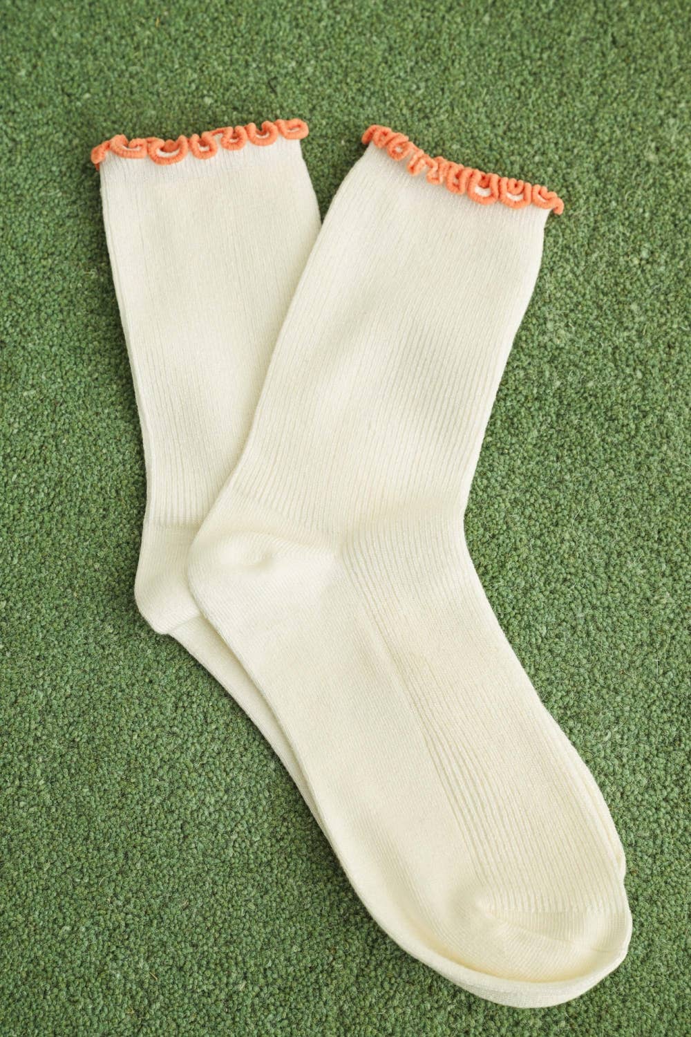 Fringe Crew Socks