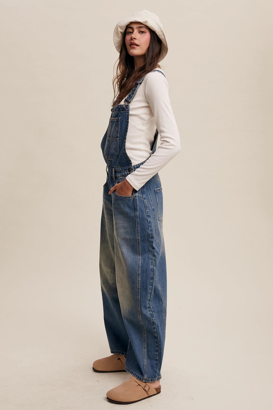 Barrel Jean Denim Overall