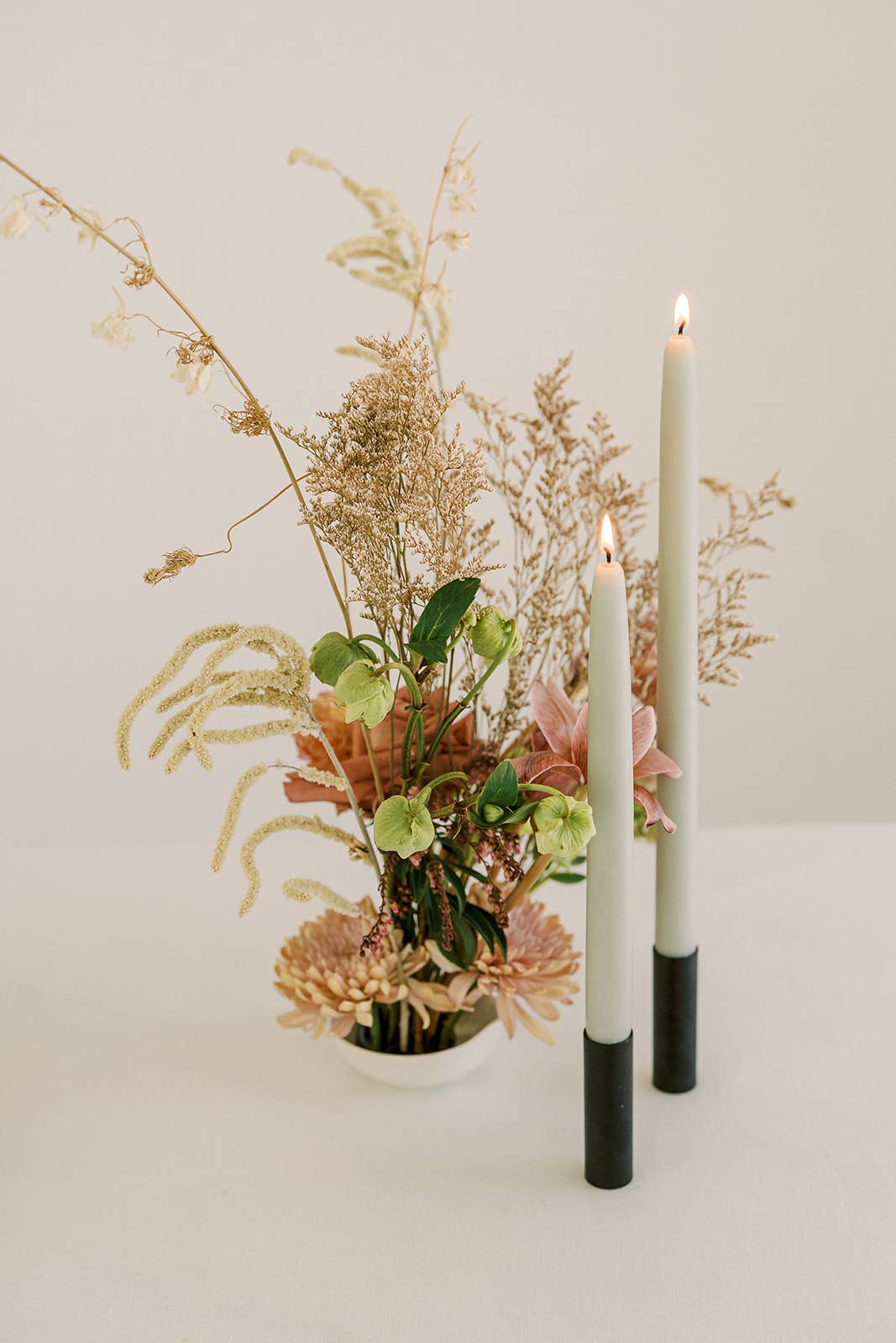 Eucalyptus Dipped Beeswax Taper Candles
