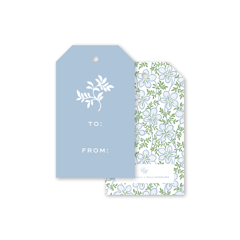 Ghost Blossom Blue Gift Tags