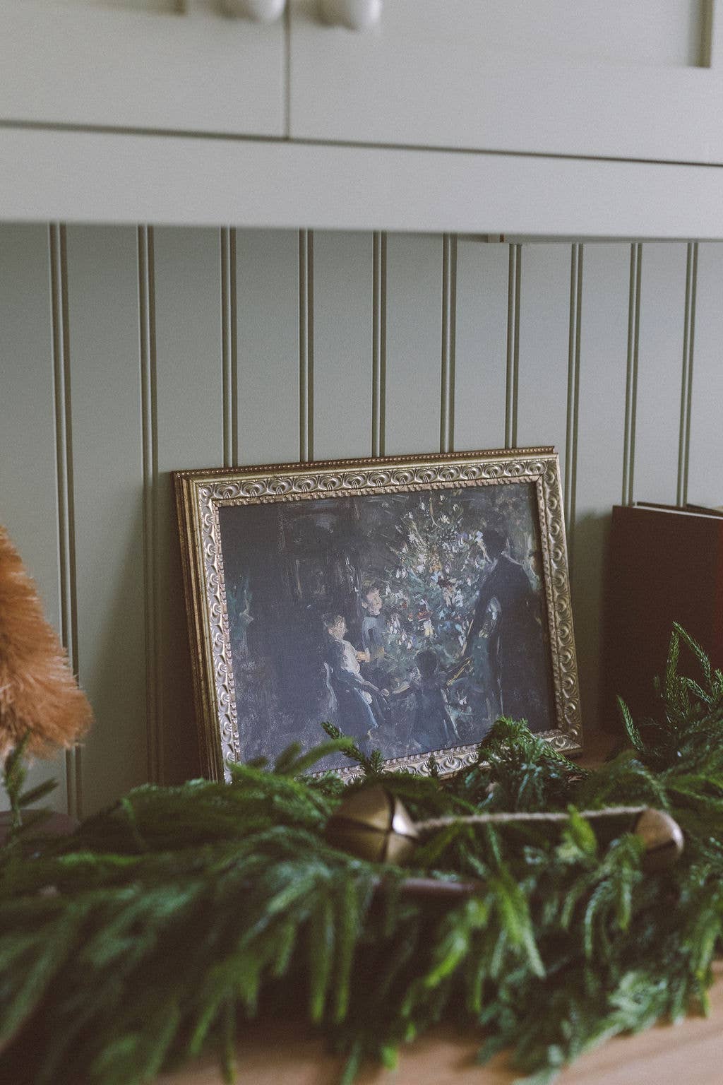 Gather Around the Tree Framed Antique Art