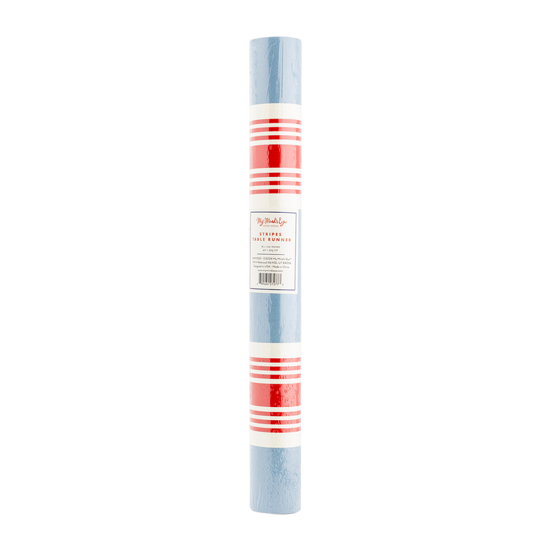 Hamptons Striped Paper Table Runner