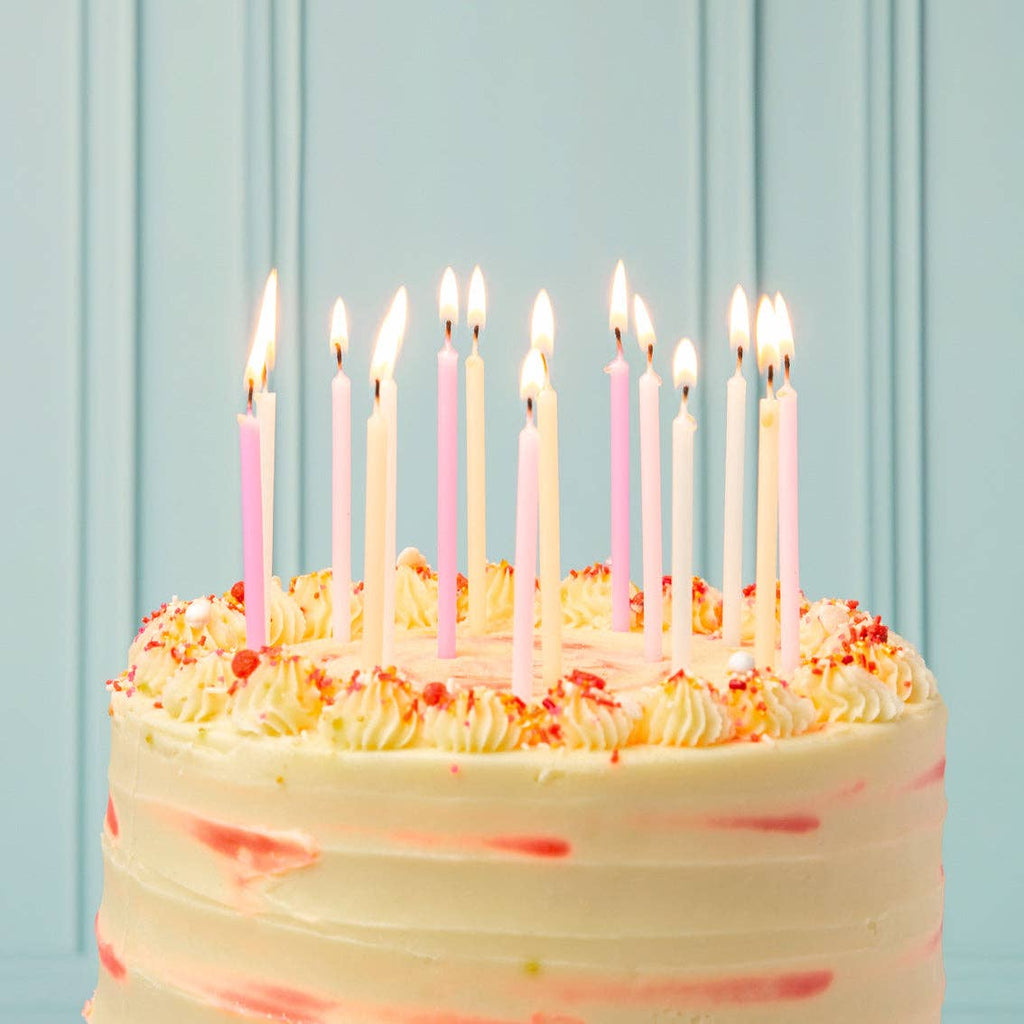 Tall Pastel Birthday Candles