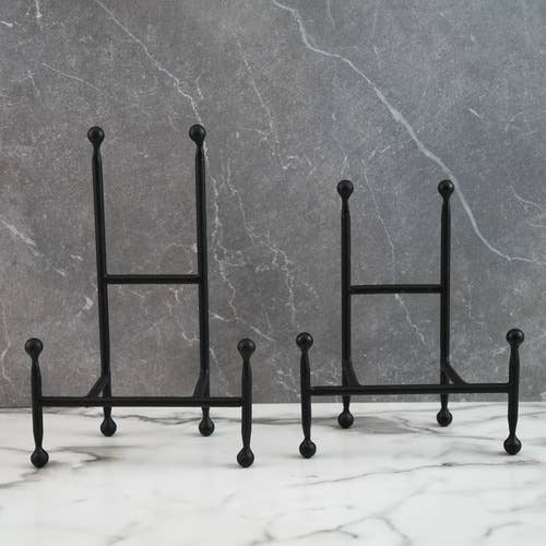 Small Black Iron Chair Easel