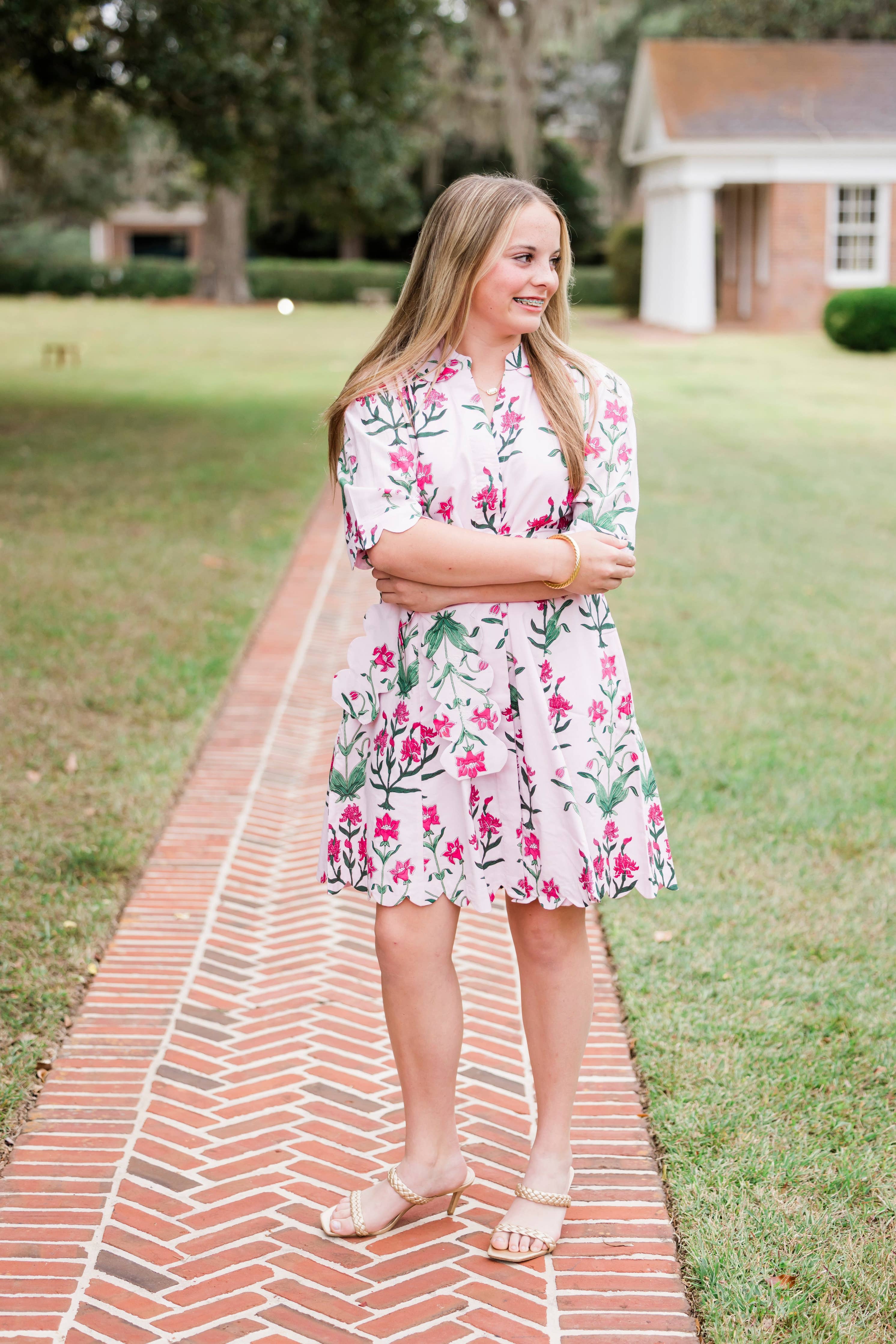 Rose D' Iris Grace Resort Floral Mini Dress