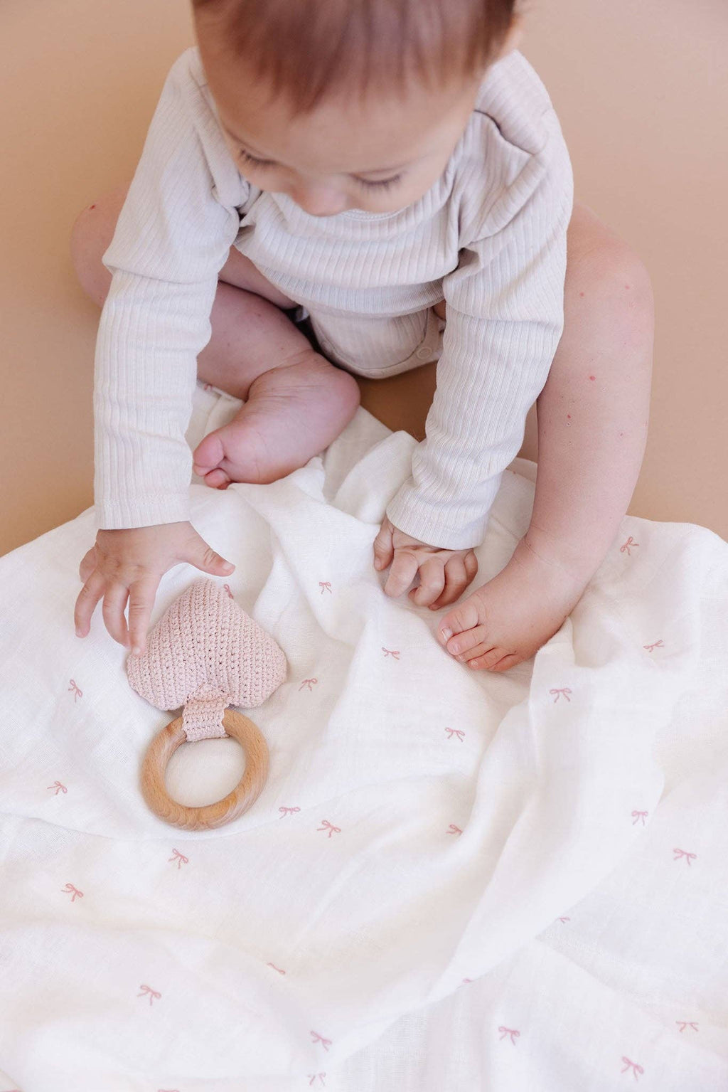 Pink Baby Muslin Swaddle
