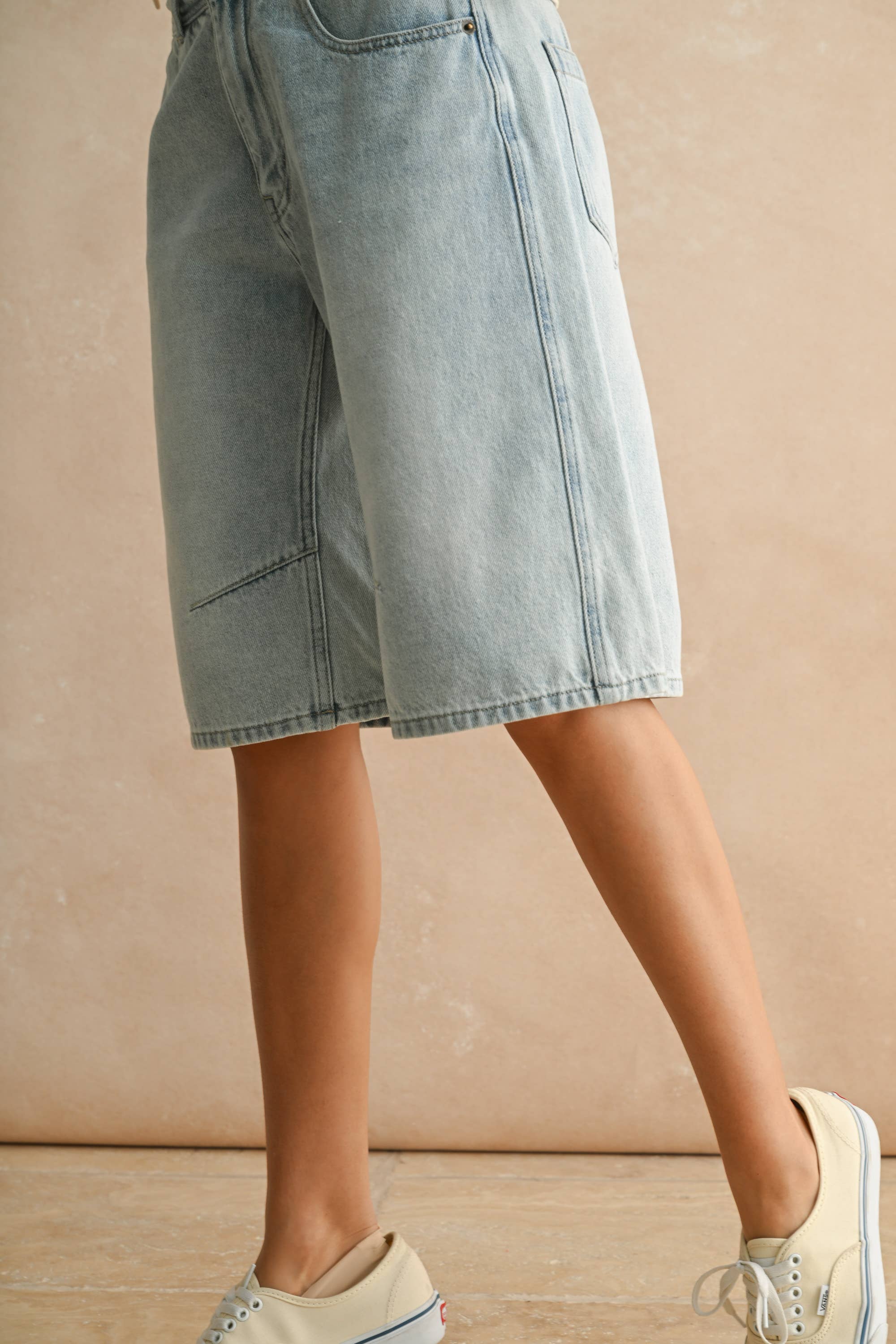 Relaxed Denim Shorts