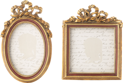 Antique Gold Ribbon Mini Frame, assorted