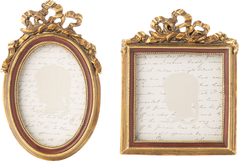 Antique Gold Ribbon Mini Frame, assorted