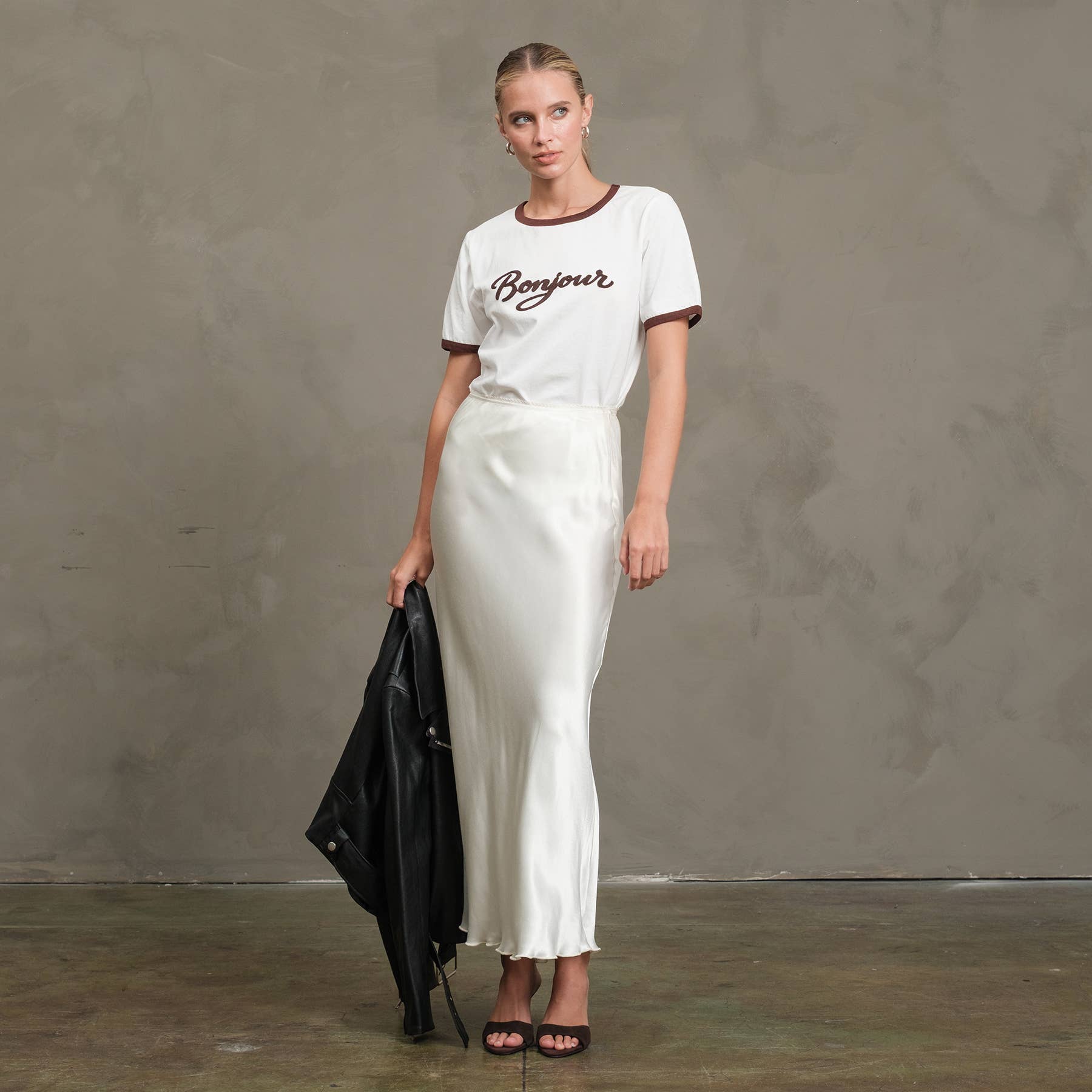 Bonjour Contrast Ringer Tee