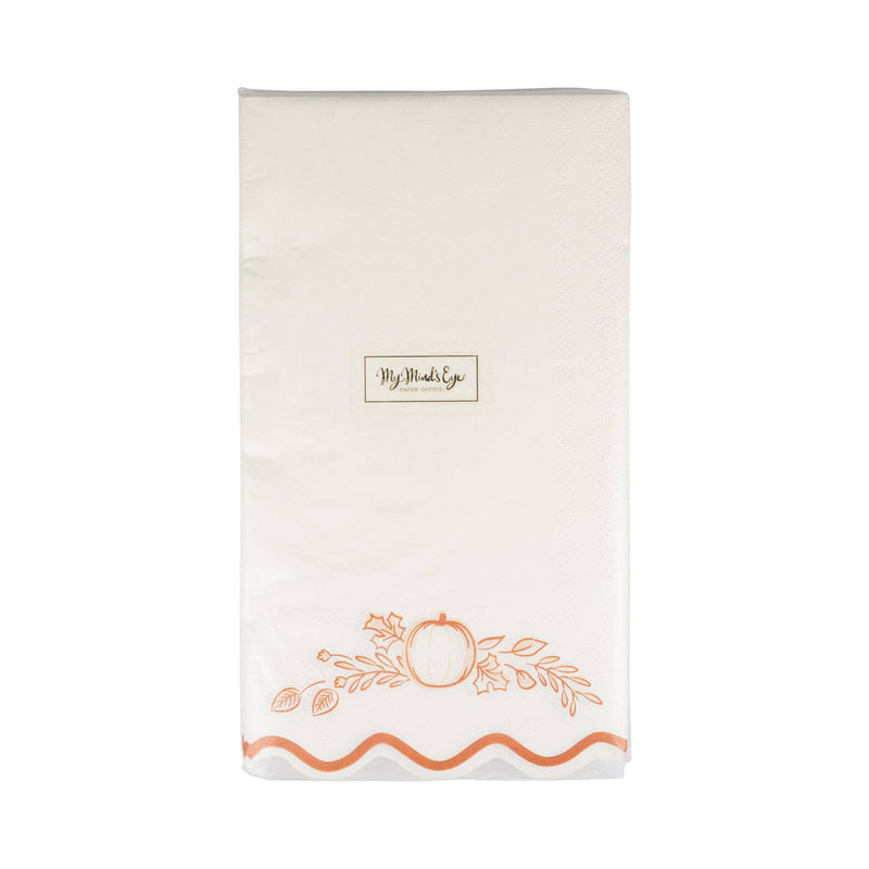 Falloween Pumpkin Guest Napkin
