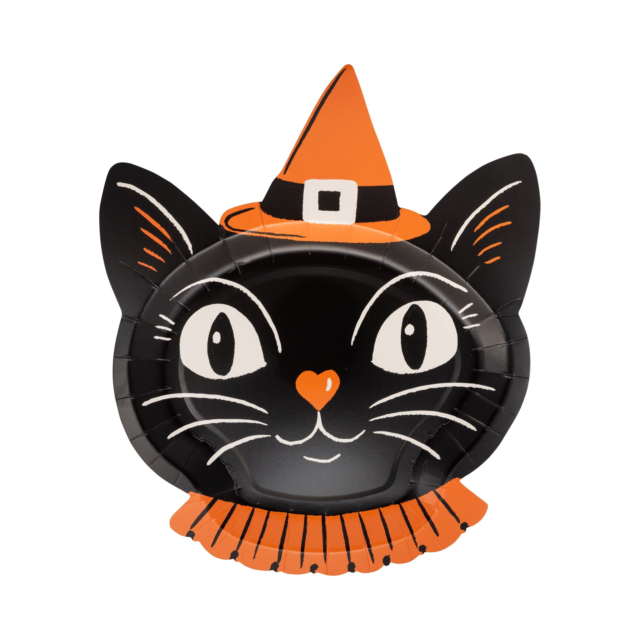 Vintage Witchy Cat Paper Plates