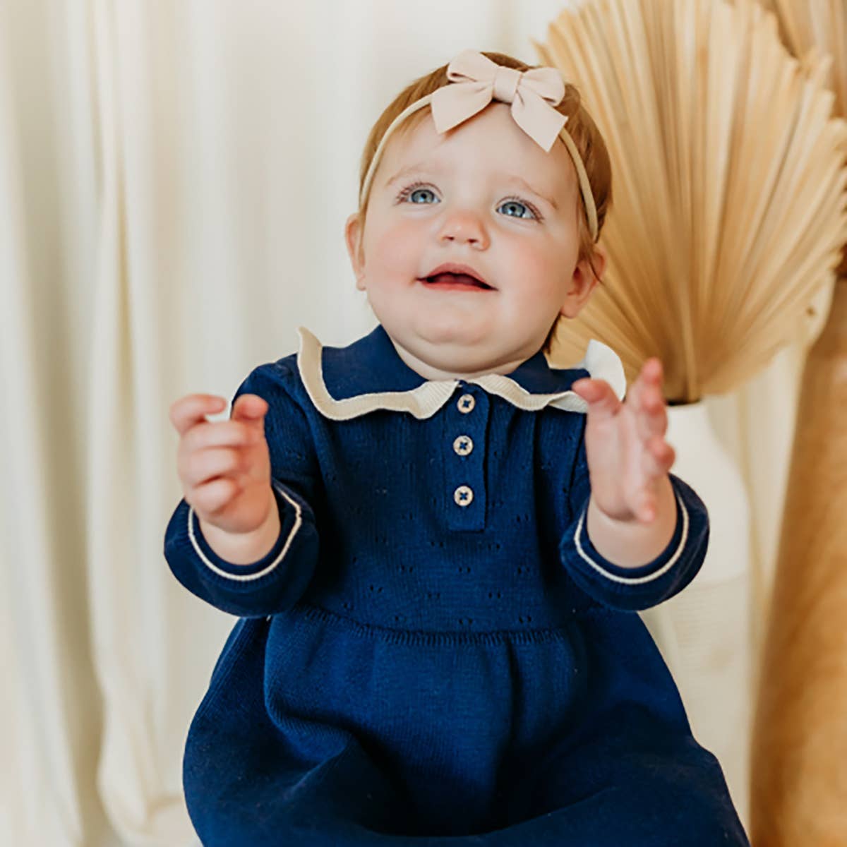 Adeline Ruffle Collar Baby Dress
