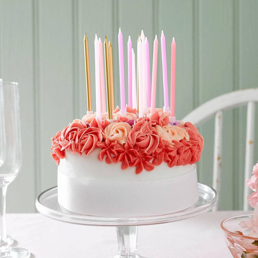 Rose Birthday Candles