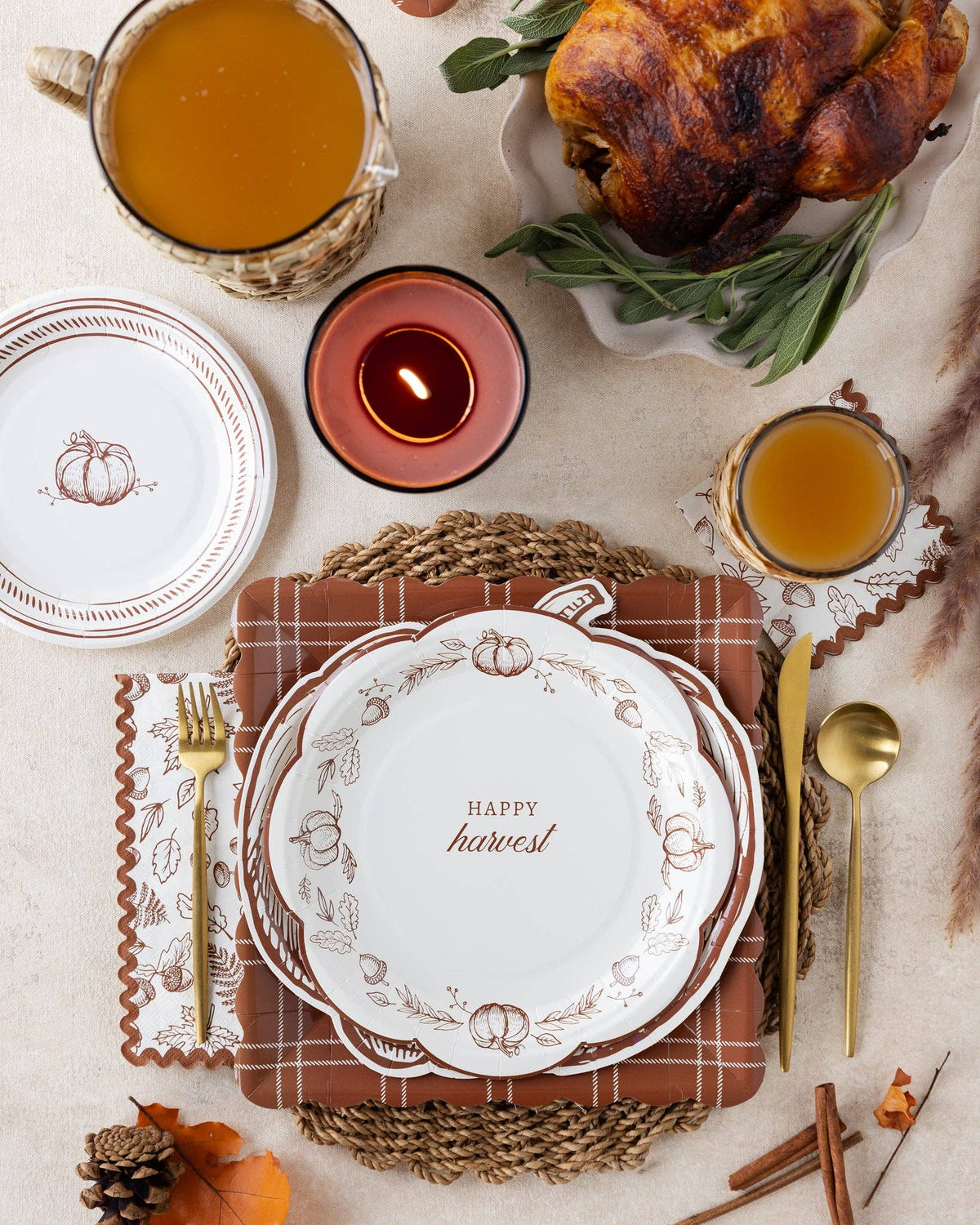 Happy Harvest Paper Plates